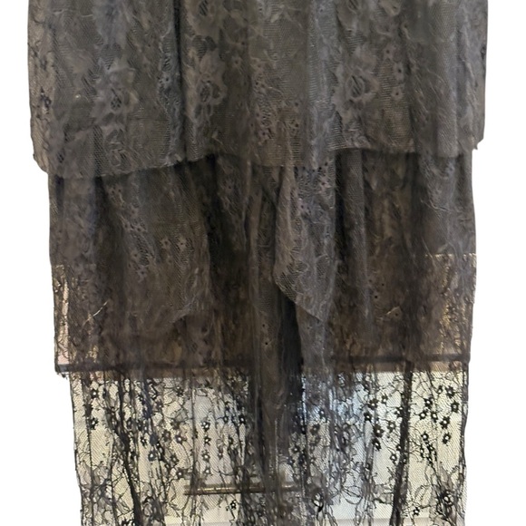 Lulu's NWT High Low Dress Tiered Black Dress Size Medium - Picture 7 of 13